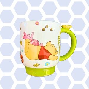 Winnie the Pooh Disney Store Exclusive Coffee Mug with Flower Handle